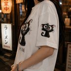 I'm Fine Cat Graphic Oversized T-Shirt